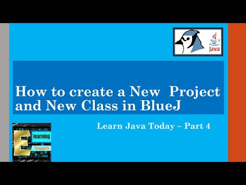 Class 10 ICSE Java How to create a New Project and New Class in BlueJ Editor