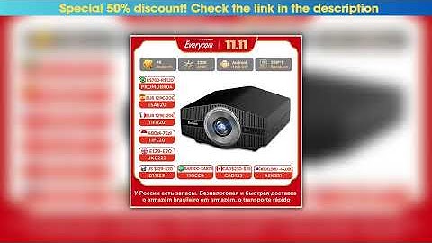 Deal Everycom YG710W Full HD 1080P Projector 4K Android 12 WiFi 6 Auto Focus Home Theater Projector