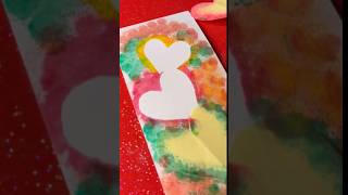 Heart Shape Greeting card by water colour