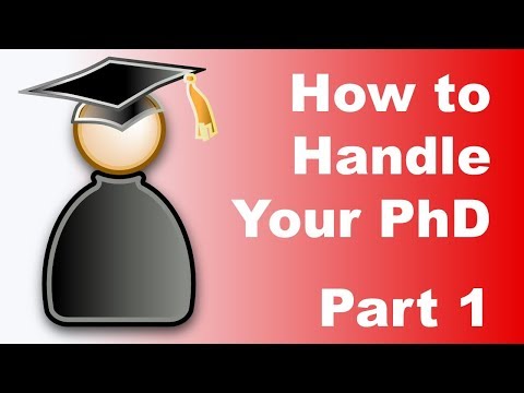 How to Handle Your PhD: Part 1 - starting out, papers, conferences
