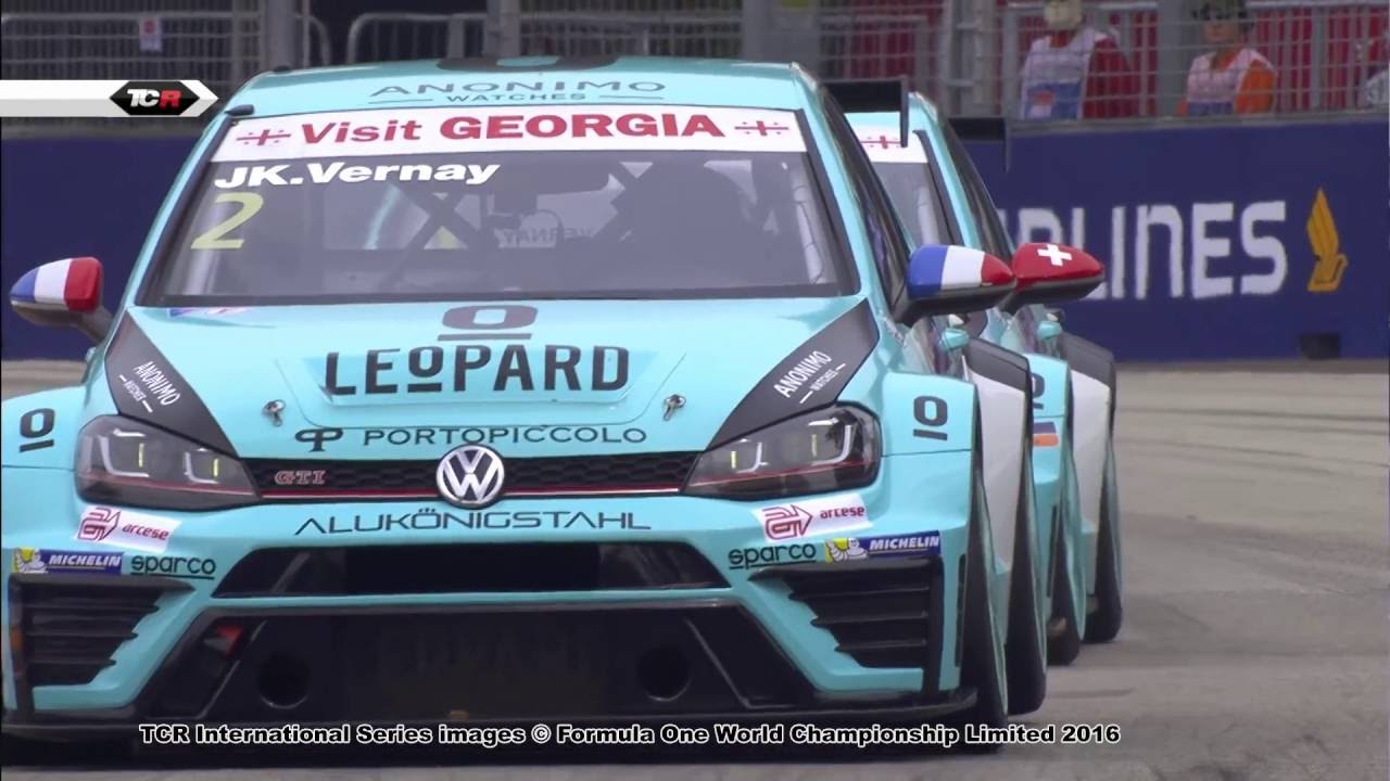 tyres uae Vernay on pole. 2016 Singapore, TCR Qualifying clip