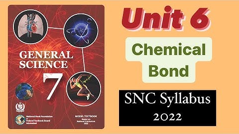 Class 7th Science Unit 6 Chemical Bonds Short Q | SNC 2022 | NBF