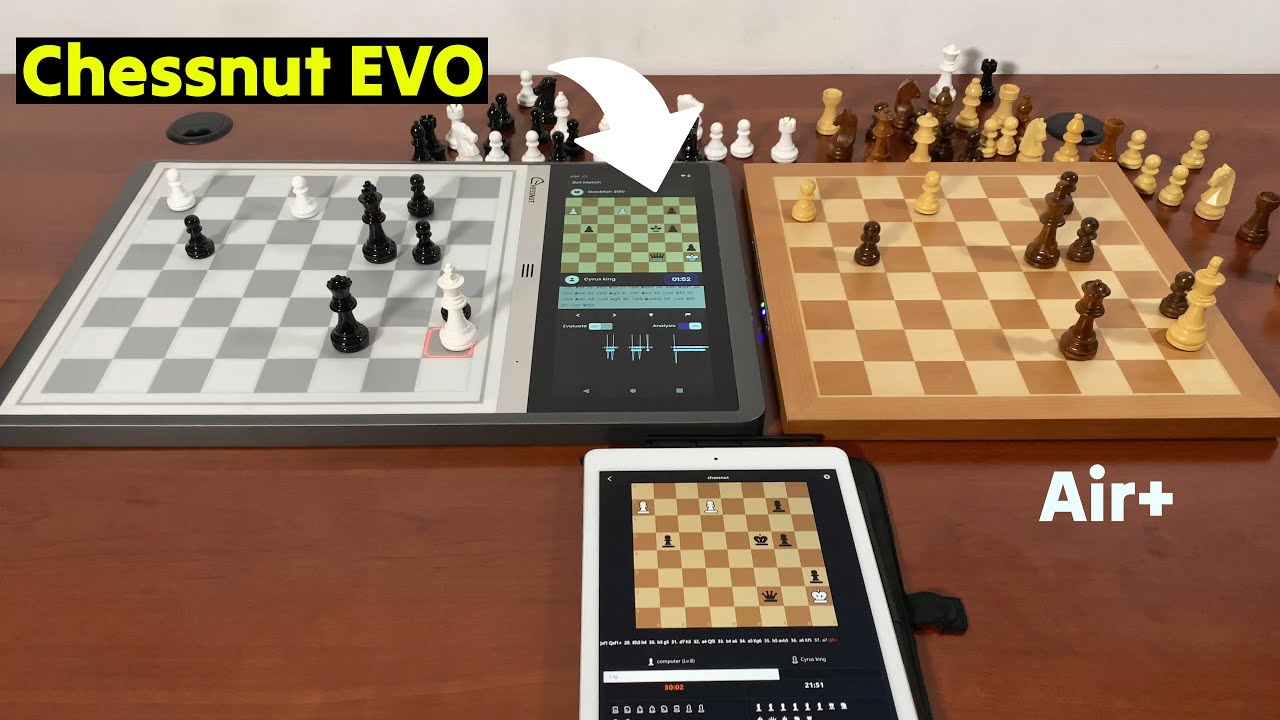 Chessnut Air+ vs. Chessnut EVO Stockfish 👑 @Gadgetify - YouTube