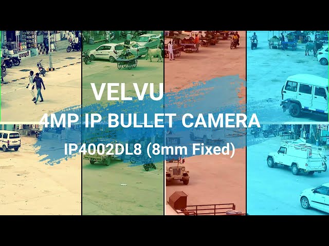 Velvu 4MP IP Security Camera Video Sample with 8mm Zoom Lens class=