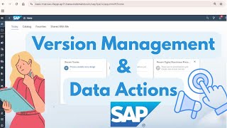 Creating Professional Story in SAC (part 2) | Data actions and Version Management