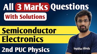 Semiconductor Electronics | All 3 Mark important Questions with Solutions