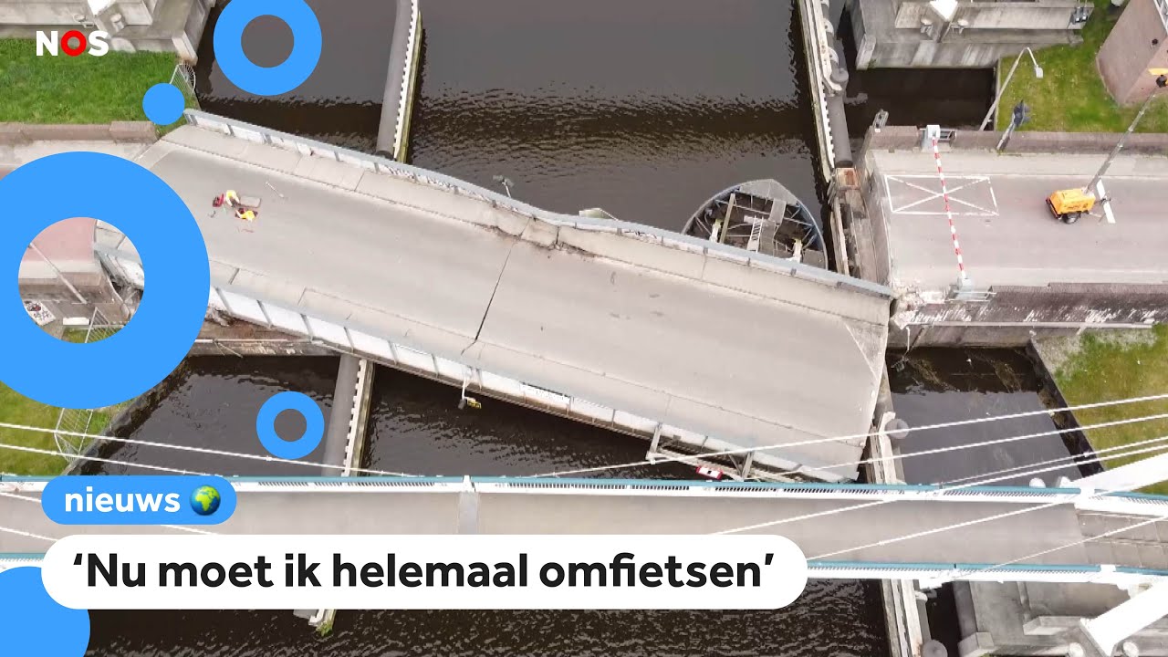 Oeps: Schip vaart tegen brug aan