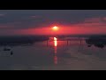 Джулай морнинг от Дунав Мост Русе Гюргево July Morning Danube Bridge Of Friendship Ruse Giurgiu 4K