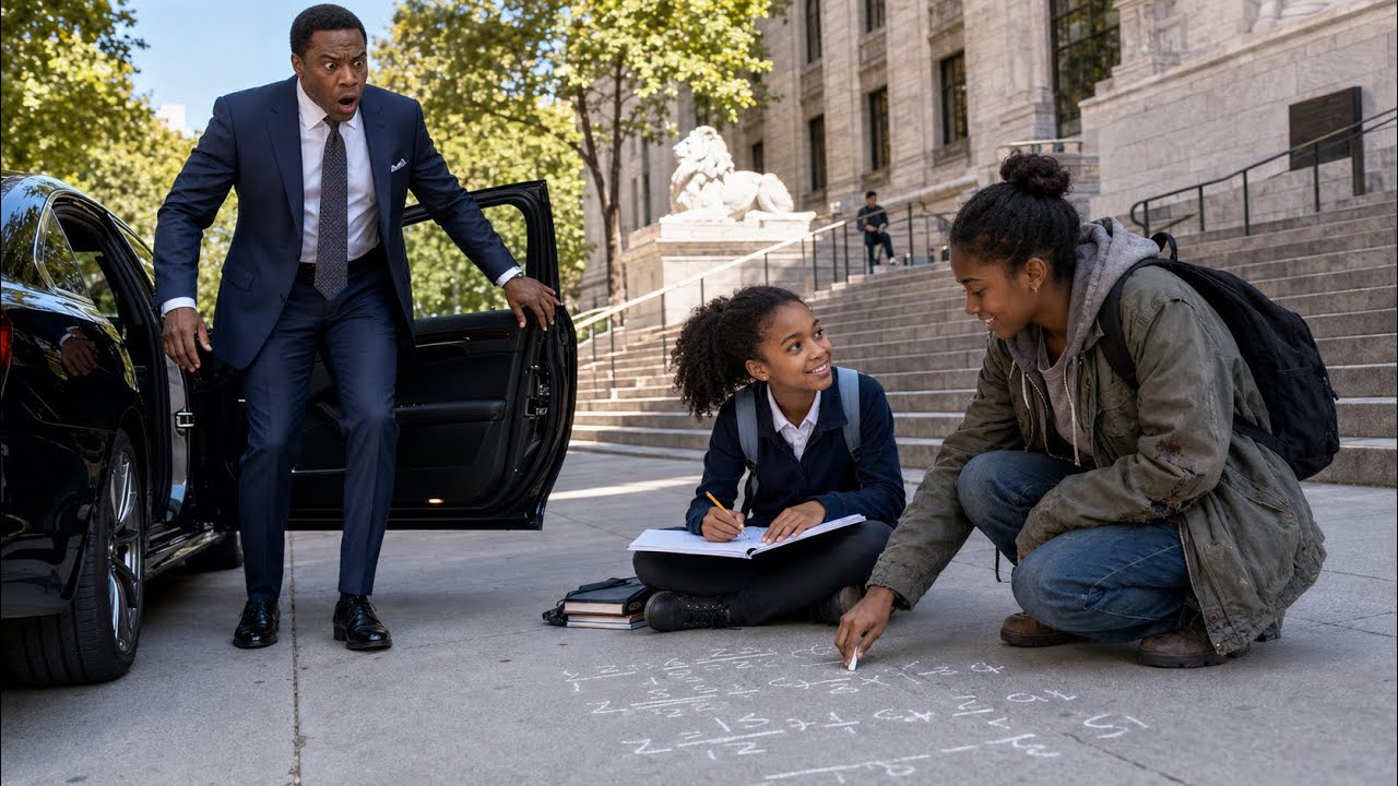 Billionaire Sees Homeless Girl Teaching His Daughter —What He Did Shock Her And Made His Daughter...
