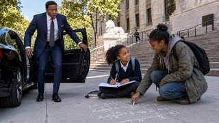 Billionaire Sees Homeless Girl Teaching His Daughter —What He Did Shock Her And Made His Daughter...