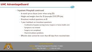 UHC AdvantageGuard Hospital Indemnity and Cancer Plans
