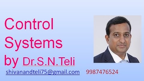 Control Systems: L2 (Time Response of Second order System)