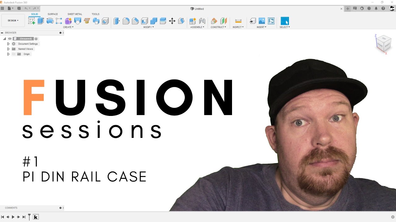 Fusion Sessions #1 - Pi DIN Rail Case