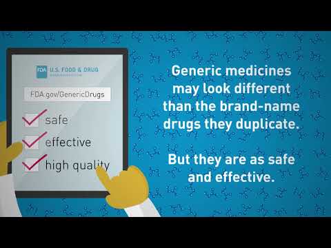 Are generics as safe, effective, and high quality as brand-name medicines?