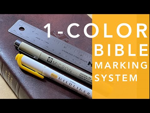 1 Color Bible Marking System
