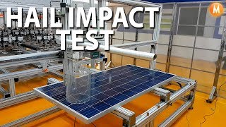 JA Solar - Solar Panel Hail Impact Test