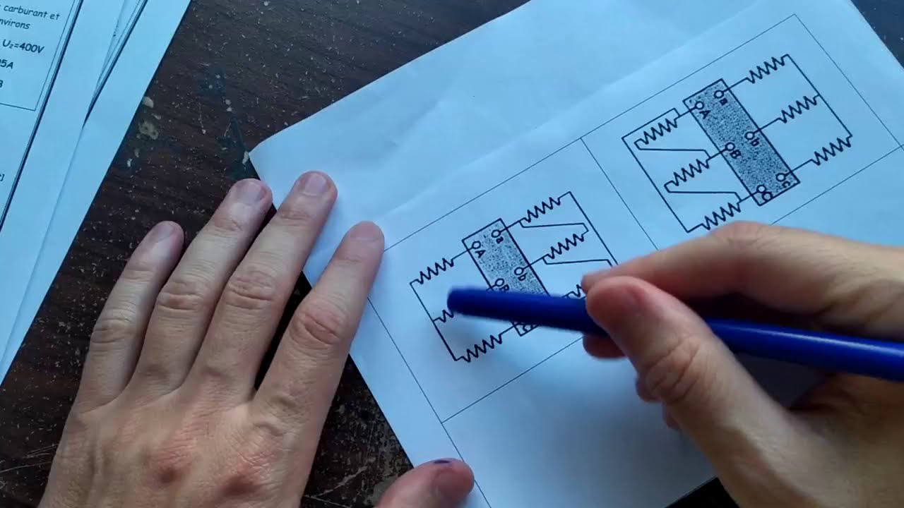 transformateur triphasé partie 2 couplage Yd11 correction des exercices