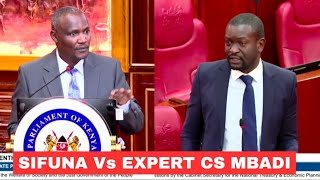 MIMI NDIO SIFUNA! Sifuna corners CS Mbadi,makes him lose temper demanding answers in Senate
