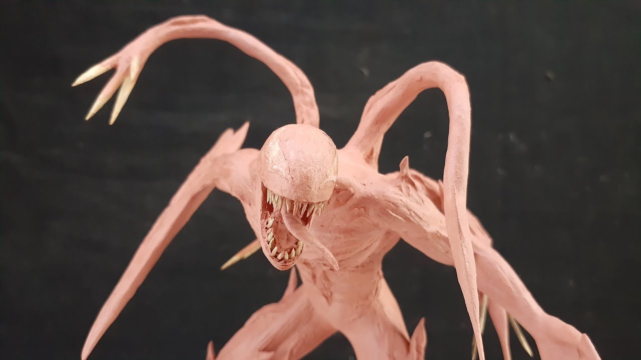 SCULPTING CARNAGE | MARVEL | SYMBIOTE | AIR DRY CLAY SCULPTURE | HOW TO MAKE CARNAGE | TIMELAPSE