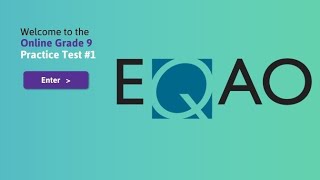 EQAO Practice Test #1 Part 2 (Grade 9 Destreamed, MTH1W)