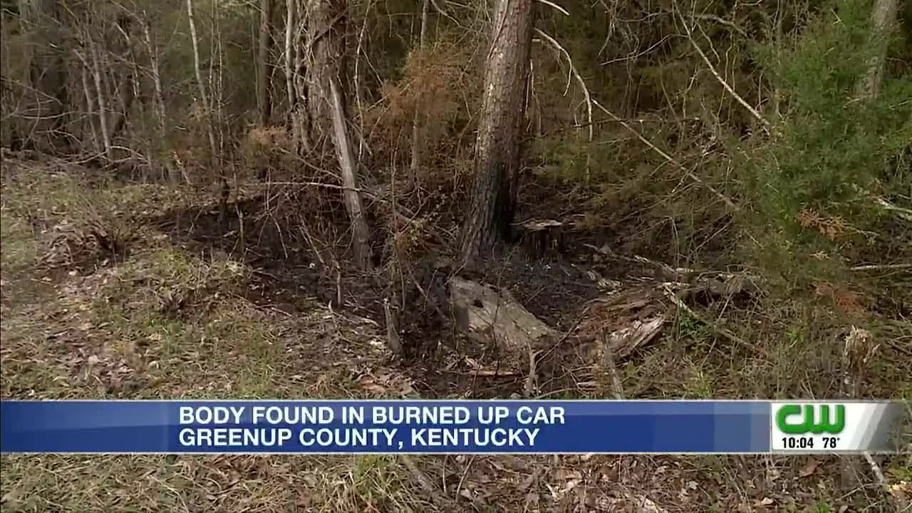 Body found in burned up car in Greenup County - YouTube