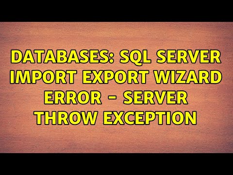 Databases: SQL Server