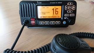 Icom M323 Scan Feature - How to Listen to Several Channels