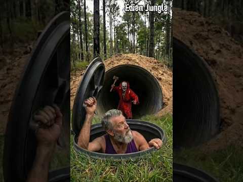 Everyone Saw the Red Clown… 😳#hiddenbunker #redclown #fyp #viralvideo #apocalypse #survival
