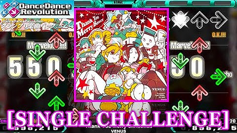 【DDR 2014】 Thank You Merry Christmas / VENUS [SINGLE CHALLENGE] 譜面確認+Clap