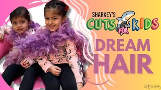 Sharkey's Cuts for Kids! Hair Cut and Style, Manicure Nails - a Magical Experience! Natty and Naddy!