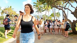 Walking Along KUHIO AVENUE and Kalakaua in Waikiki - 2024 | HAWAII PEOPLE | #hawaii #travelvlog