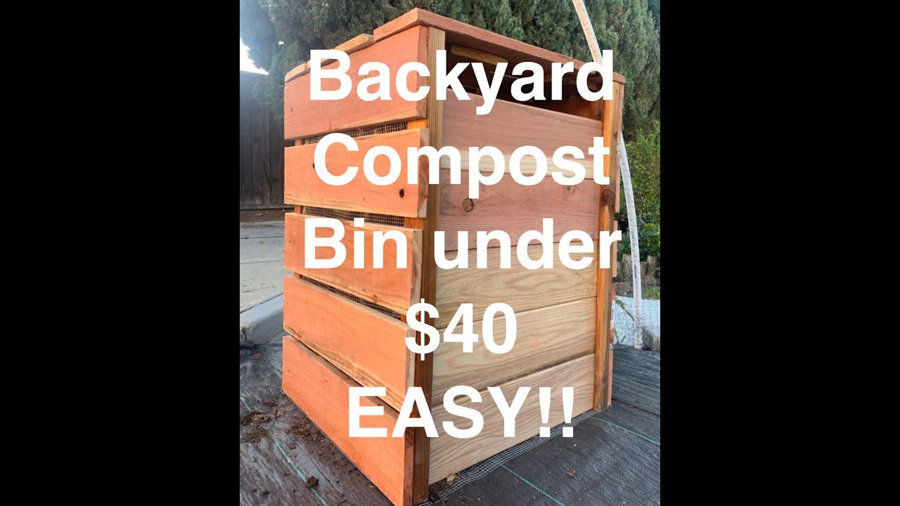 Build a mini compost bin in your backyard Easy! YouTube