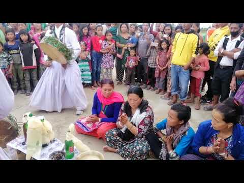 Panchpokhari ma jhankri ko babbal naach tamang sanskarma jhankriko mahatto..