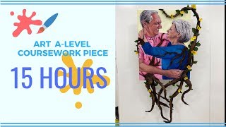 ART A-LEVEL coursework piece - 15HOURS timelapse :)