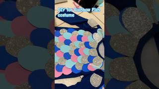 Easy DIY Book week Costume for kids Rainbow Fish costume #rainbowfish #costumemaking #canada #maple