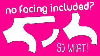 How To Draft A Facing - EASY - (No Pattern Needed)