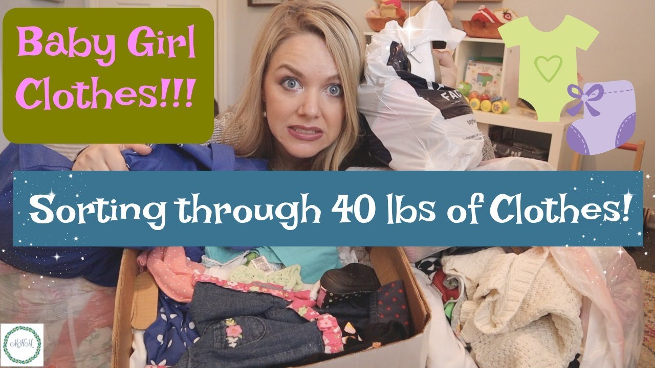 40 LBS OF BABY CLOTHES! CLOTHING HAULMENTAL HEALTH MOM YouTube