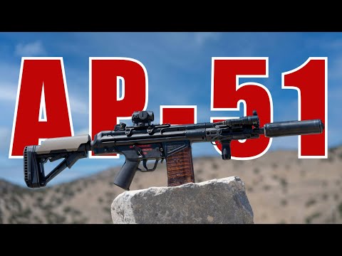 The Mp5"s older bigger brother!  the Ultimate AP-51 from Century Arms.
