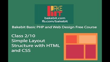 Web Design Class 2 - Simple layout  structure with html and css
