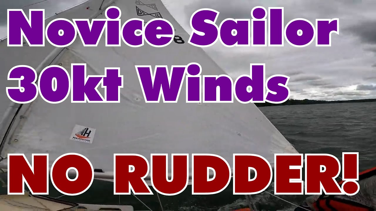 Novice sailor, no rudder. What could possibly go wrong? 