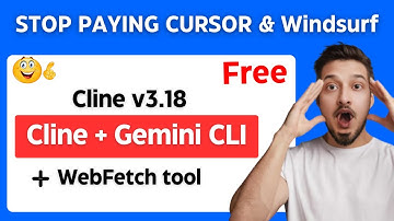 Cline + Gemini CLI is INSANE! Google’s Free AI Agent BEATS CURSOR AI , WINDSURF AI & Claude Code