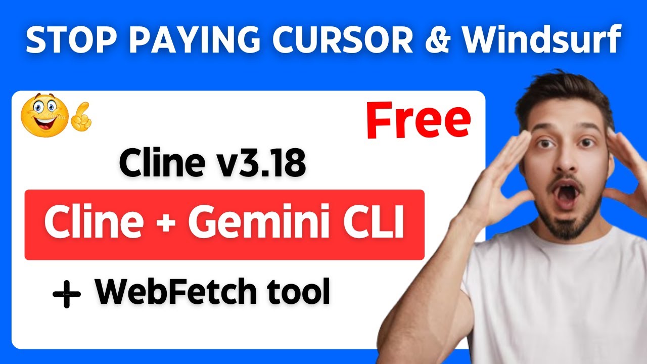 Cline + Gemini CLI is INSANE! Google’s Free AI Agent BEATS CURSOR AI ...