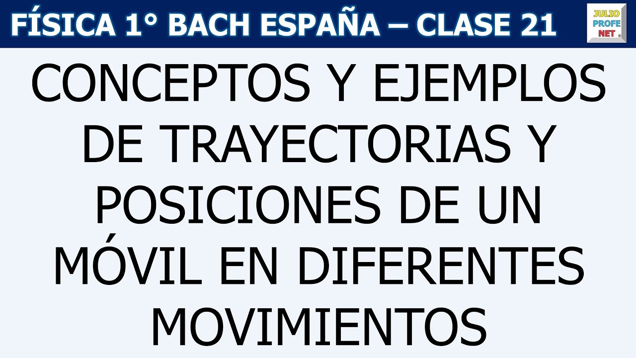 21. TRAYECTORIA Y POSICIÓN DE UN MÓVIL YouTube 21. TRAYECTORIA Y POSICIÓN DE UN MÓVIL YouTube