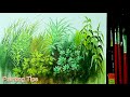 Acrylic Painting Lesson - How to Paint Grasses and Other Plants by JMLisondra