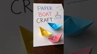 how to make a quick 🚢and easy paper 🛳boat with this simple DIY tutorial🚢