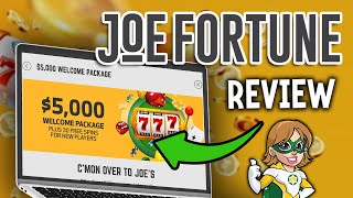 Joe Fortune Casino Registration Interface