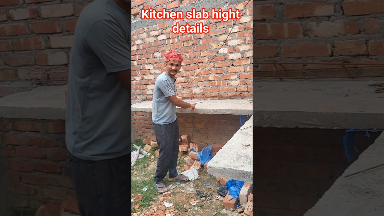 Kitchen slab का hight कितना होना चाहिए || Kitchen slab hight details 