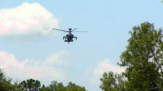 AH-64D Apache Longbow Hovering at Treetop Level