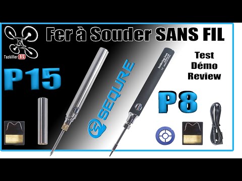 Fer à Souder Sans Fil USB Rechargeable - 15W - Température Réglable 420°C - 1100 MAh - Pour électronique, Bijoux, DIY - 8