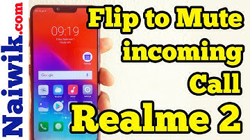 Mute a incoming call with a flip in Oppo Realme 2 | ColorOS 5.1